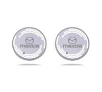 SDUEYZS 2pcs LED Light Up Car Coasters, for Mazda 3 Atenza GH CX5 CX7 CX Luminous Car Coasters USB Light Up Cup Holder Anti-slip Coasters Car Interior Accessories,A