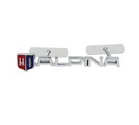 SDUEYZS 3D Metal Titanium Emblems Car Body Chrome Decal Badge Sticker for ALPINA,Silver-Grill