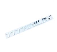 SDUEYZS 3D Metal Titanium Emblems Car Body Chrome Decal Badge Sticker for Ford Fiesta Focus Mondeo MK4 MK5 Edge Kuge Ecosport Fusion TITANIUM,Silver-A