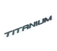 SDUEYZS 3D Metal Titanium Emblems Car Body Chrome Decal Badge Sticker for Ford Fiesta Focus Mondeo MK4 MK5 Edge Kuge Ecosport Fusion TITANIUM,Black-A