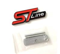 SDUEYZS 3D Metal Titanium Emblems Car Body Chrome Decal Badge Sticker for Ford Kuga MK3 MK4 S Max Focus Puma Fiesta ST Line Car Front Grill,black-red