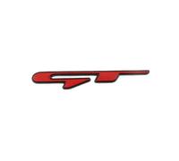 SDUEYZS 3D Metal Titanium Emblems Car Body Chrome Decal Badge Sticker for Peugeot 307 308 Renault KIA Rio K3 K5 Ceed Sportage GT Line,C
