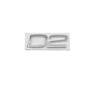 SDUEYZS 3D Metal Titanium Emblems Car Body Chrome Decal Badge Sticker for Volvo S40 S60 S80 S90 XC40 XC60 XC90 V40 V60 V70 V90 C30 D2 D3 D4 D5 D6 D7,D2-Chrome