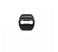 SDUEYZS 4PCS Stainless Steel Car Door Lock Cover Protector Anti-Corrosion Waterproof Rustproof Protective Decoration Accessories for Nissan Elgrand,Carbon-Fiber-A