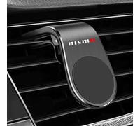 SDUEYZS Magnetic Car Phone Holder for Nissan Nismo X-trail Qashqai Juke Sentra Patrol Navara Leaf Altima Air Vent Clip Mount Stand Aluminum Alloy Metal Car Phone Cradle,Black-A