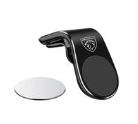 SDUEYZS Magnetic Car Phone Holder for Peugeot 106 107 108 307 308 406 408 208 301 3008 2008 208XS 208Gti Air Vent Clip Mount Stand Aluminum Alloy Metal Car Phone Cradle,Black-A