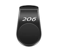 SDUEYZS Magnetic Car Phone Holder for Peugeot 206 Air Vent Clip Mount Stand Aluminum Alloy Metal Car Phone Cradle