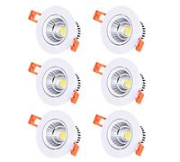 SDUYTDG 6 Pack 3CCT LED Recessed Lighting 5W7W9W12W Selectable Dimmable Downlight 3000K/4000K/5000K LED Ceiling Light