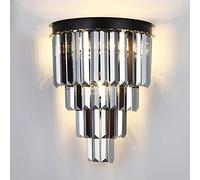 SDUYTDG Modern Crystal Art Deco Lighting Fixtures For Dining Room Wall Mount Lamp Bathroom Light Gold/black Entryway Sconce Vanity Mirror Wall Lamp E12 Base