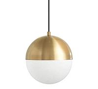 SDUYTEG Round Spherical Bronze Small Pendant Light Fixture Minimalism Metal Chandelier 1-Light Adjustable Modern Ceiling Hanging Lamp Bar Cafe Restaurant Bedside Loft Entrance Shop