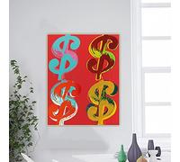 SDVIB Andy Warhol《Dollar Sign Series》 Canvas Oil Painting Art Poster Decorative Print Picture Wall Decor Wall Art Canvas Print 50x70cm Frameless