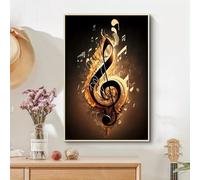 SDVIB Canvas Poster, Modern Art, Beautiful Notes, Music Lovers, For Bedroom, Wall Decor, Canvas Wall Art Prints(30x40cm/Frameless)