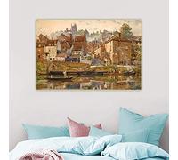 SDVIB Edward John Poynter《By Severnside Bridgnorth》Canvas Art Print Oil Painting Artwork Poster Picture Home Decor Painting 50x70cm Frameless