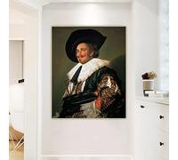 SDVIB Frans Hals The Laughing Cavalier Canvas Oil Paintings Artwork Home Living Room Decoration Wall Art Prints 30x45cm Frameless
