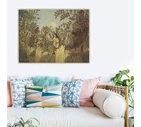SDVIB Holover Henri Rousseau Eve In The Garden Of Eden Canvas Oil Painting Western Art Poster Print Wall Aesthetic Home Decor19.6”x 25.5”(50x65cm) No frame
