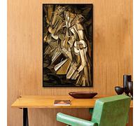 SDVIB Marcel Duchamp Descending a Staircase Morden Wall Art Print And Poster Canvas Painting Picture Living Room Home Decor23.6”x 35.4”(60x90cm) No frame