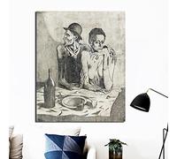 SDVIB Pablo Picasso Frugal Repast Minimalist Colourful Art Canvas Poster Painting Wall Picture Print Home Bedroom Decor 30x40cm Frameless