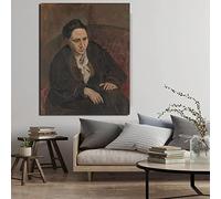 SDVIB Pablo Picasso Portrait Of Gertrude Stein Canvas Painting Prints Living Room Home Decor Modern Wall Art Oil Painting Posters 40x60cm Frameless
