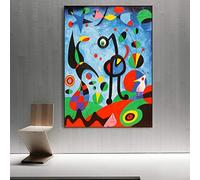 SDVIB The Garden 1925 By Joan Miro Canvas Paintings Wall Art Posters And Prints Joan Miro Famous Art Canvas Pictures For Living Room 50x70cm Frameless