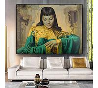 SDVIB Tretchikoff Lady From Orient Reproduction Oil Painting on Canvas Posters and Prints Scandinavian Wall Picture for Living Room 80x120cm Frameless