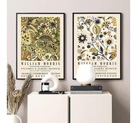 SDVIB Vintage William Morris Botanical Garden Wall Art Canvas Painting Nordic Posters And Prints Wall Pictures Living Room Decor 50x70cm-2Pieces Frameless