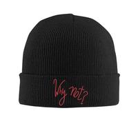 Sdwtdiewos Unisex Beanie Hat for Joost Klein Why Not Eurovision 2025 100 Humor Crew Graphic Printed Black Knitted Beanies Hats Size is: One Size