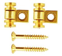 sdwutong Electric Guitar Roller String Tree Retainer for Fender Strat Stratocaster Tele Telecaster String Guides with Screws Replacement,1 Pair Gold