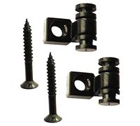 sdwutong Electric Guitar Roller String Tree Retainer for Fender Strat Stratocaster Tele Telecaster String Guides with Screws Replacement,1 Pair Black