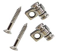sdwutong Electric Guitar Roller String Tree Retainer for Fender Strat Stratocaster Tele Telecaster String Guides with Screws Replacement,1 Pair Chrome