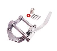 sdwutong Silver jazz guitar tremolo Vibrato Bridge Tailpiece Archtop Big Rocking Rod Pulling String Board for Arch Top Jazz Les Paul Guitar