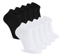 SDXCJY 10 Pairs Ankle Socks Womens Trainer Socks Low Cut Trainer Socks, Athletic Breathable Ankle Running Socks,All Seasons Sock for Men Sports Walking Running Yoga Size 4-7 (black white)