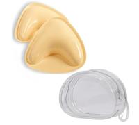SDXCJY Bra Inserts, Reusable Double Sided Stick On Bra Push Up Self-Adhesive for Evening Dress, Wedding Dress Sports Bikin. (UK, Cup & Band, L, C, Regular, Regular, nude)