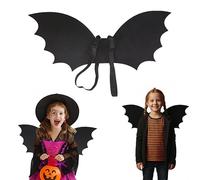 SDXCJY Kids Halloween Bat Cape Wing, Black Bat Wings with Adjustable Strap, Devil Wings Accessories for Vampire Costume Kids & Cosplay Parties(48 * 20cm) (black)