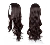 SDXCJY Wave Wig Long Curly Wigs for Women Girls 27’’ Long,Women's Charming Full Hair Replacement Synthetic brown Hair Wigs,Ladies Fancy Dress Wig for Cosplay Party, Daily Use. (brown)