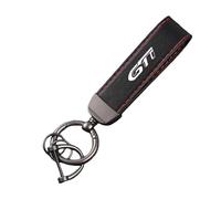 SDYAYFGE Anti Lost Car Keychain,for GTI leather Fob Logo Emblems Keyring Replacement Swivel scratch proof Lanyard Accessory,A