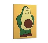 SDYFERBX Avocado Griffin Poster Decorative Painting Canvas Wall Posters And Art Picture Print Modern Family Bedroom Decor Posters 08x12inch(20x30cm)
