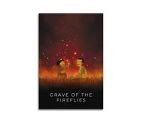 SDYFERBX Grave of The Fireflies Movie Poster Poster Decorative Painting Canvas Wall Posters And Art Picture Print Modern Family Bedroom Decor Posters 08x12inch(20x30cm)