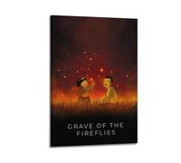 SDYFERBX Grave of The Fireflies Movie Poster Poster Decorative Painting Canvas Wall Posters And Art Picture Print Modern Family Bedroom Decor Posters 08x12inch(20x30cm)