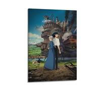 SDYFERBX Howl's Moving Castle Movie Poster Poster Decorative Painting Canvas Wall Posters And Art Picture Print Modern Family Bedroom Decor Posters 12x18inch(30x45cm)