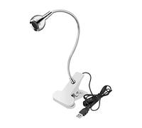 SDYGDB 3W LED Ultraviolet Light with 4 Dimmable Brightness Flexible Lamp USB-Powered UV Gel Curing Lamp for Fluorescent Paint LED Desk Light Clamp with 360°Hose for Nail Gel Drying(Silver)