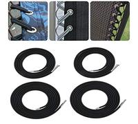 SDYGDB 4pcs Long/Short Recliner Cords Replacement Zero Gravity Chair Cords 4.6/7.2ft Deck Chair Tie Rope Elastic Stable Recliner Laces Cords Recliner Repair Tool for Lounge Chair Bungee Chair(black)