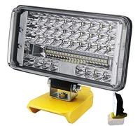 SDYGDB LED Work Light 204W 8600 LM Wireless LED Work Light with 130° Pivoting Head Portable Job Site Flashlight Compatible with XR 18V 20V Flex Volt 20V 60V Lithium Battery