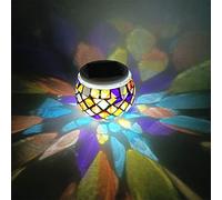 SDYGDB Mosaic Solar Light Solar Powered Mosaic Glass Ball Light IP44 Waterproof Solar Garden Lights Auto ON/OFF Solar Table Light Solar Lawn Landscape Lamp for Home Yard Patio Party Decorations