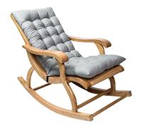 SDYGDB Rocking Chair Cushion Outdoor Garden Chair Cushion Non-Slip High-Backed Chair Pads Washable Sun Lounger Cushion Patio Lawn Chaise Recliner Pads 47.2 x 19.7 Inch (Black/Gray/Wine Red/Navy Blue)