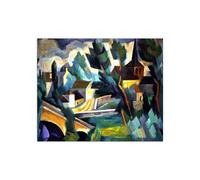 SDYSKKUG André Lhote Famous Wall Art for Living Room. Canvas Prints. French Landscape. Artwork Painting Reproduction Modern Home Decor 35x30cm Unframed
