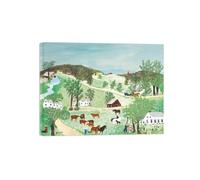 SDYSKKUG Grandma Moses Wall Art Picture. Famous Canvas Prints. Road. Artwork Painting for Living Room Bedroom Home Decor 65x50cm Inner Framed