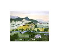 SDYSKKUG Grandma Moses Wall Art Picture. Famous Canvas Prints. White Creek. Artwork Painting for Living Room Bedroom Home Decor 65x50cm Unframed