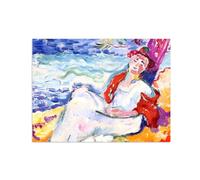 SDYSKKUG Henri Manguin Prints. Leaning Against Tree. Famous Canvas Artwork Painting Reproductions. Wall Art Picture for Living Room Decor 50x40cm Unframed