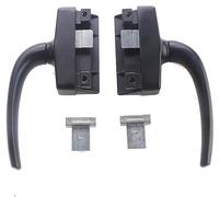 SDyudDS Window Handles, 2PCS Left and Right Gearbox Handles,Outer Glass Window Latches, Accessories, Door Locks(Svart)