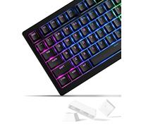 SDYZ x XVX Doubleshot PBT Keycaps 60 75 100 Percent - Shine Through Keycaps, for Mechanical Keyboards, Full 131 Key Set, OEM Profile, Backlit - Black